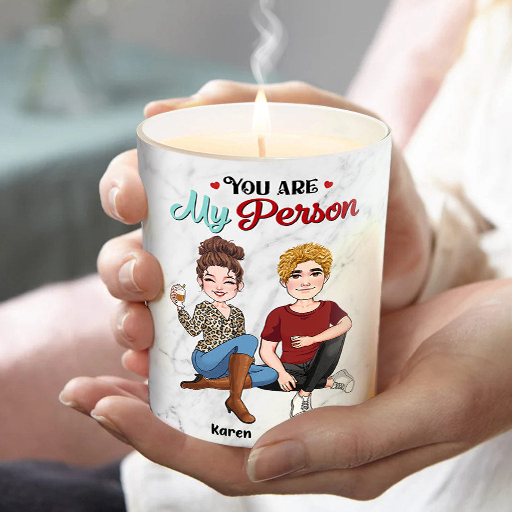 Thank You For Being My Unpaid Therapist - Personalized Bestie Candle With Wooden Lid