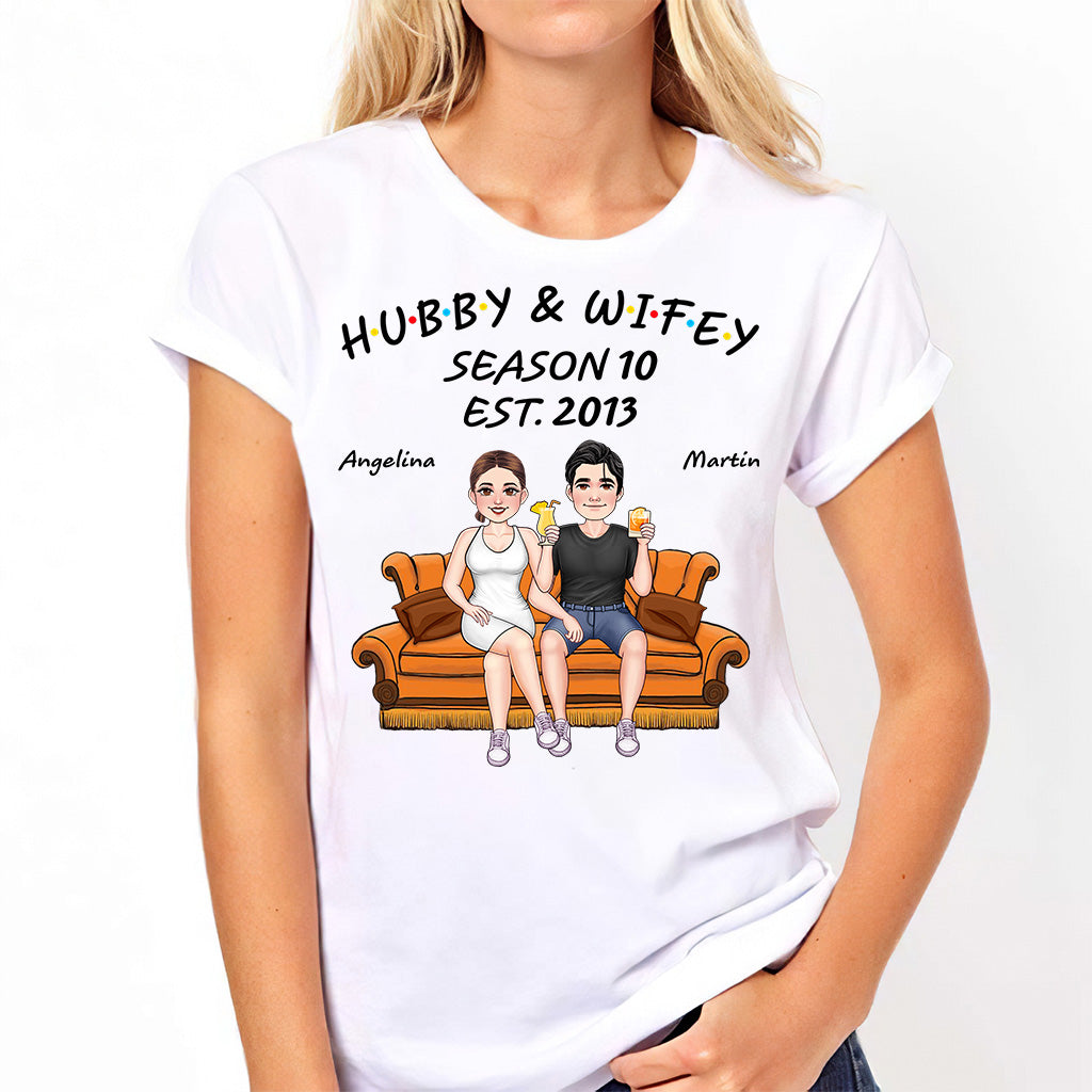 Hubby And Wifey - Personalized Husband And Wife T-shirt And Hoodie