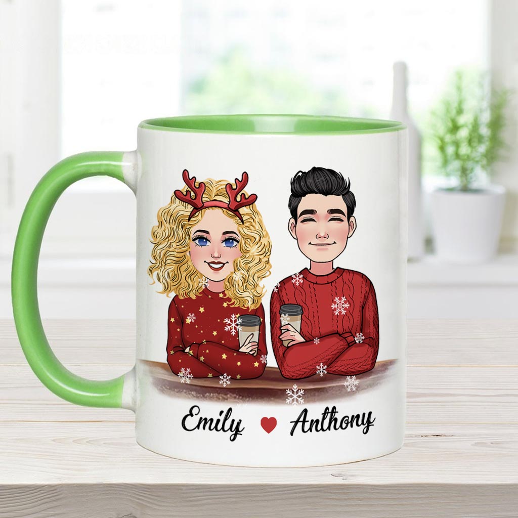 Tout ce que je veux pour Noël, c'est toi - Mug personnalisé pour couple