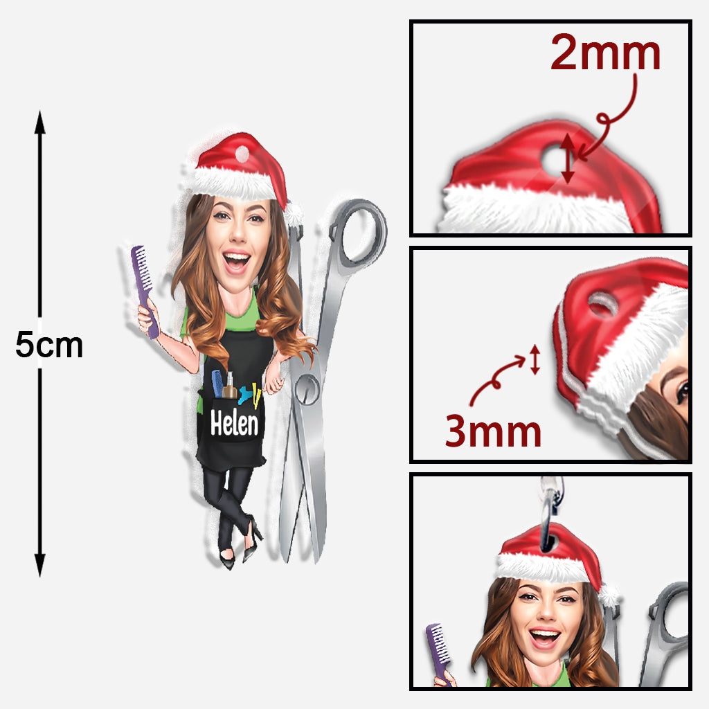 Hair Hustler - Personalized Hairdresser Keychain