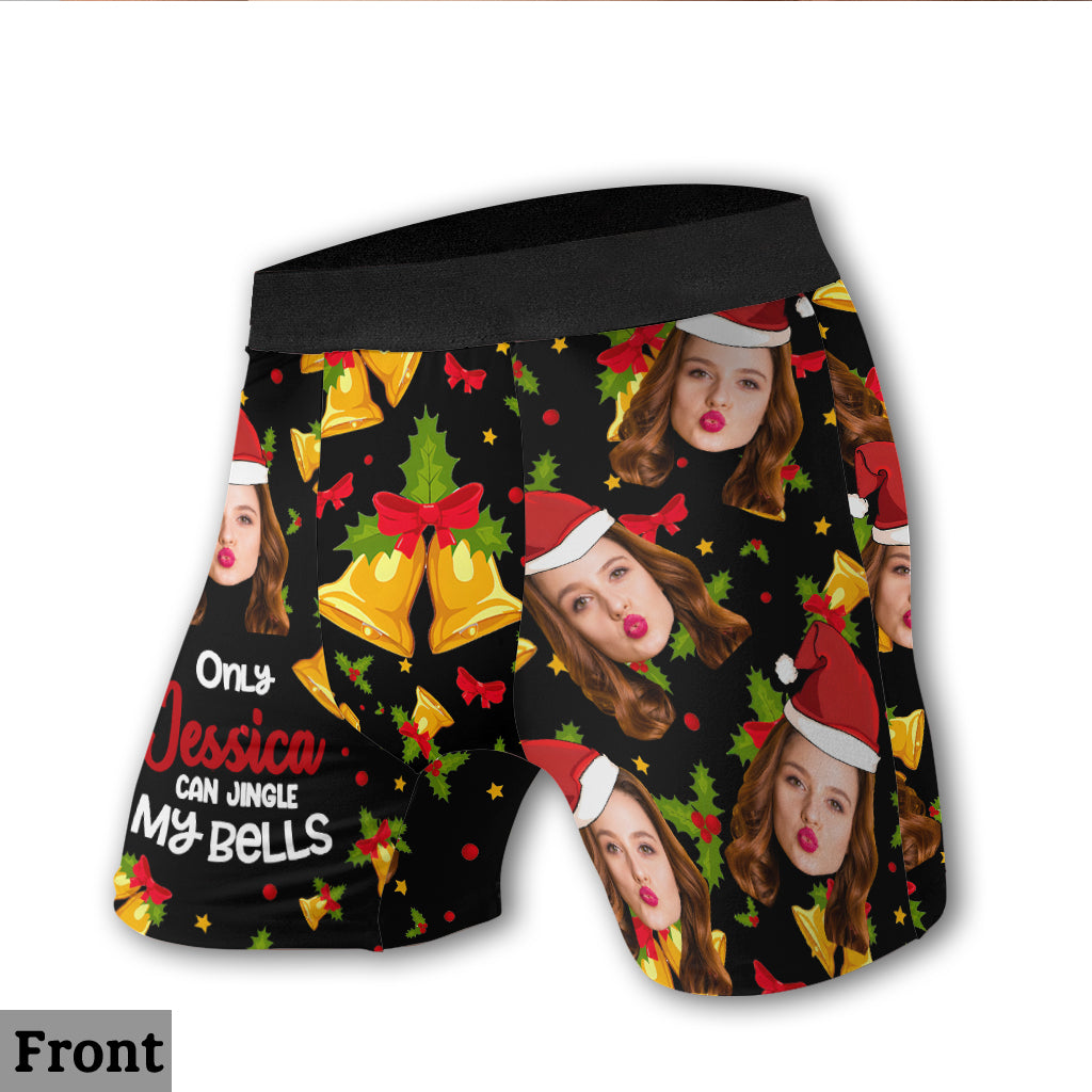 Jing My Bells - Personalized Couple Men Boxer Briefs