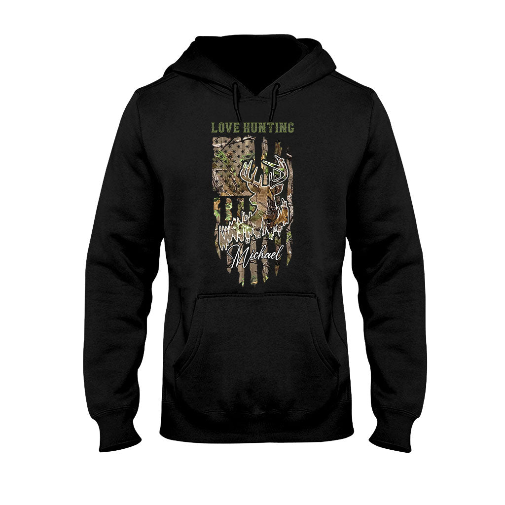 J'adore la chasse - T-shirt et sweat à capuche personnalisés sur le thème de la chasse