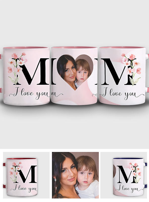 I Love You Mom - Personalized Mother Accent Mug