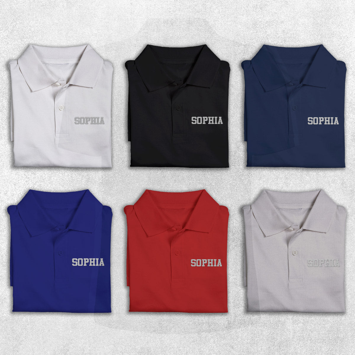 Poloshirt mit individueller Namensstickerei – personalisiertes Shirt für Stiefmütter