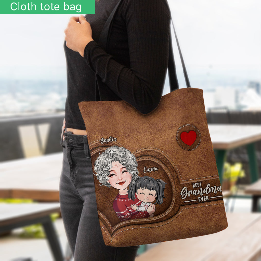 Best Grandma Ever - Personalized Grandma Tote Bag