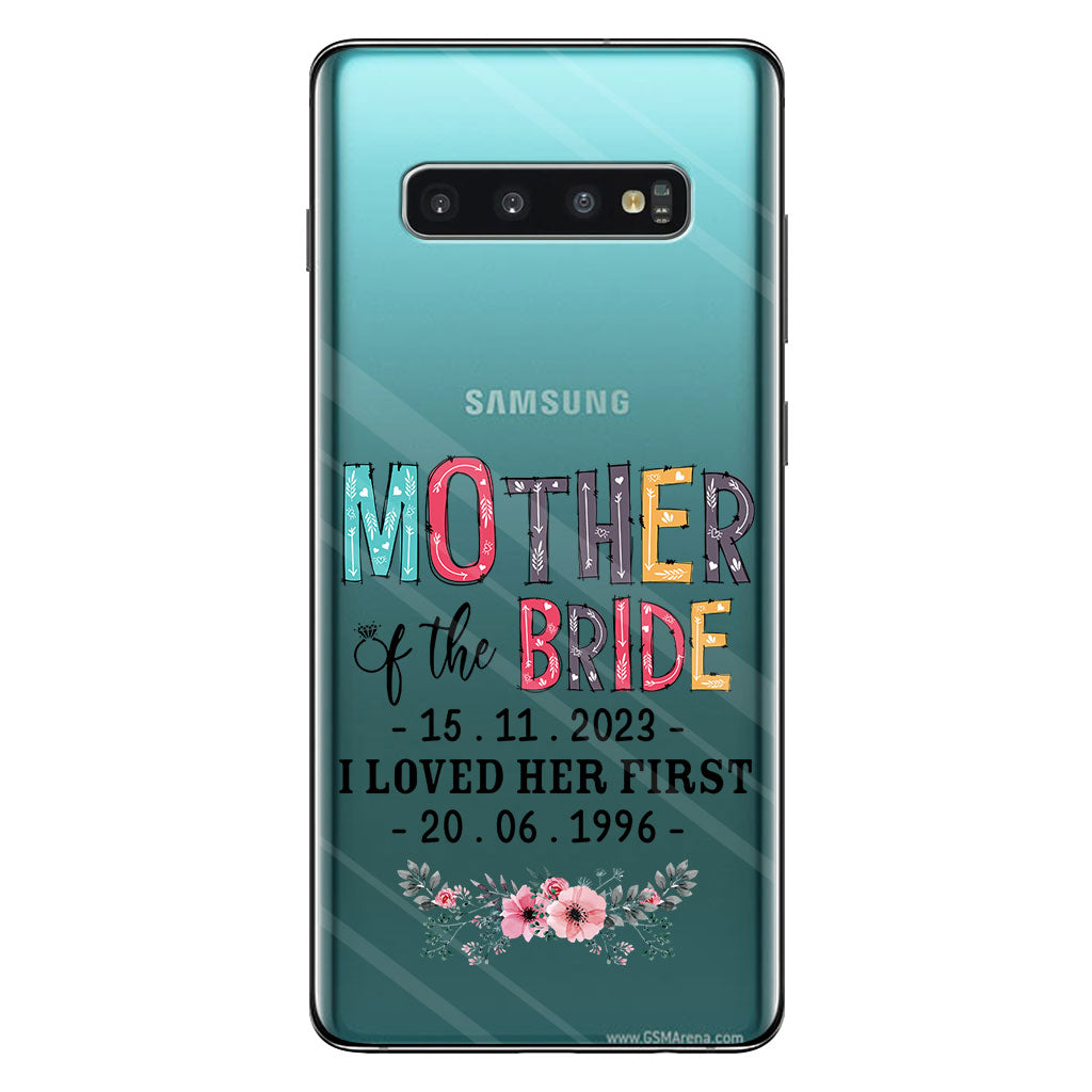 Mother Of The Bride - Personalized Mother Clear Phone Case