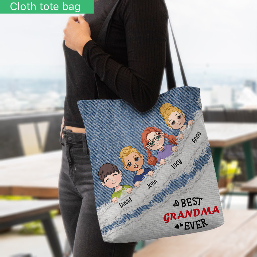 Best Grandma Ever - Personalized Grandma Tote Bag