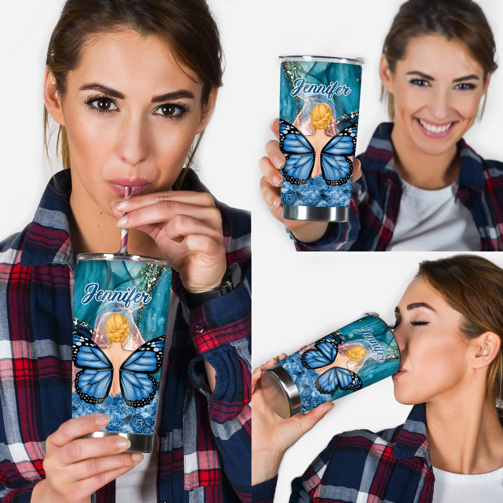 Dreamy Girl - Personalized Butterfly Tumbler