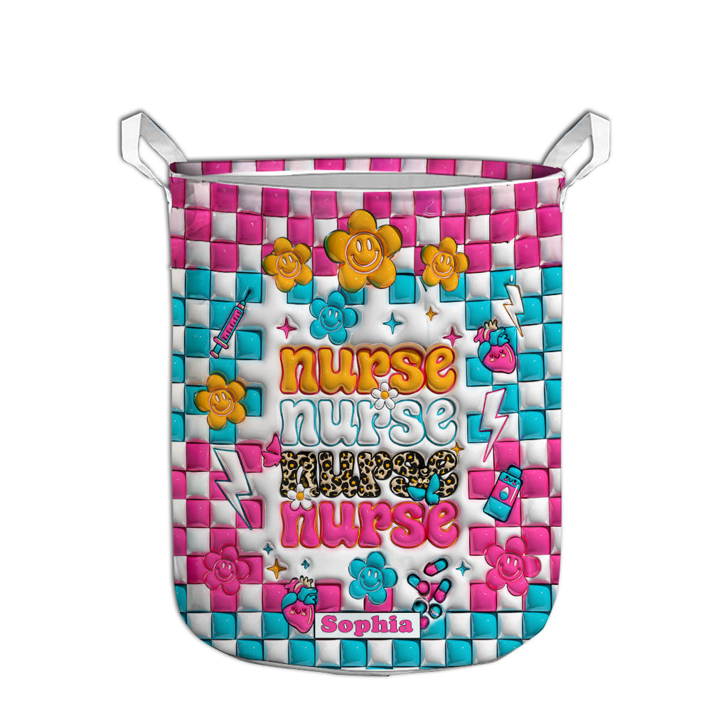 Nurse Life - Nurse gift for mom, her, wife, girlfriend, friend - Personalized Storage Basket