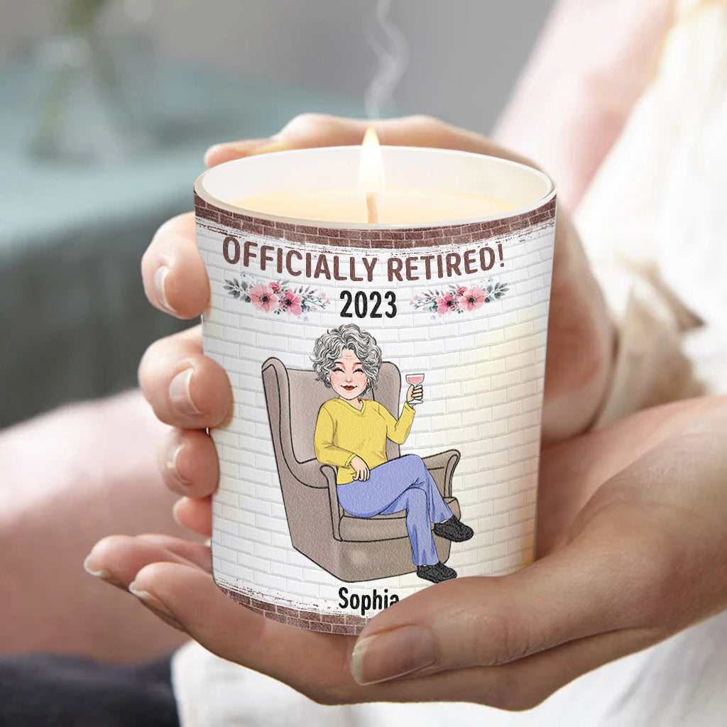 Relax And Enjoy The Ride - Personalized Retired Candle With Wooden Lid