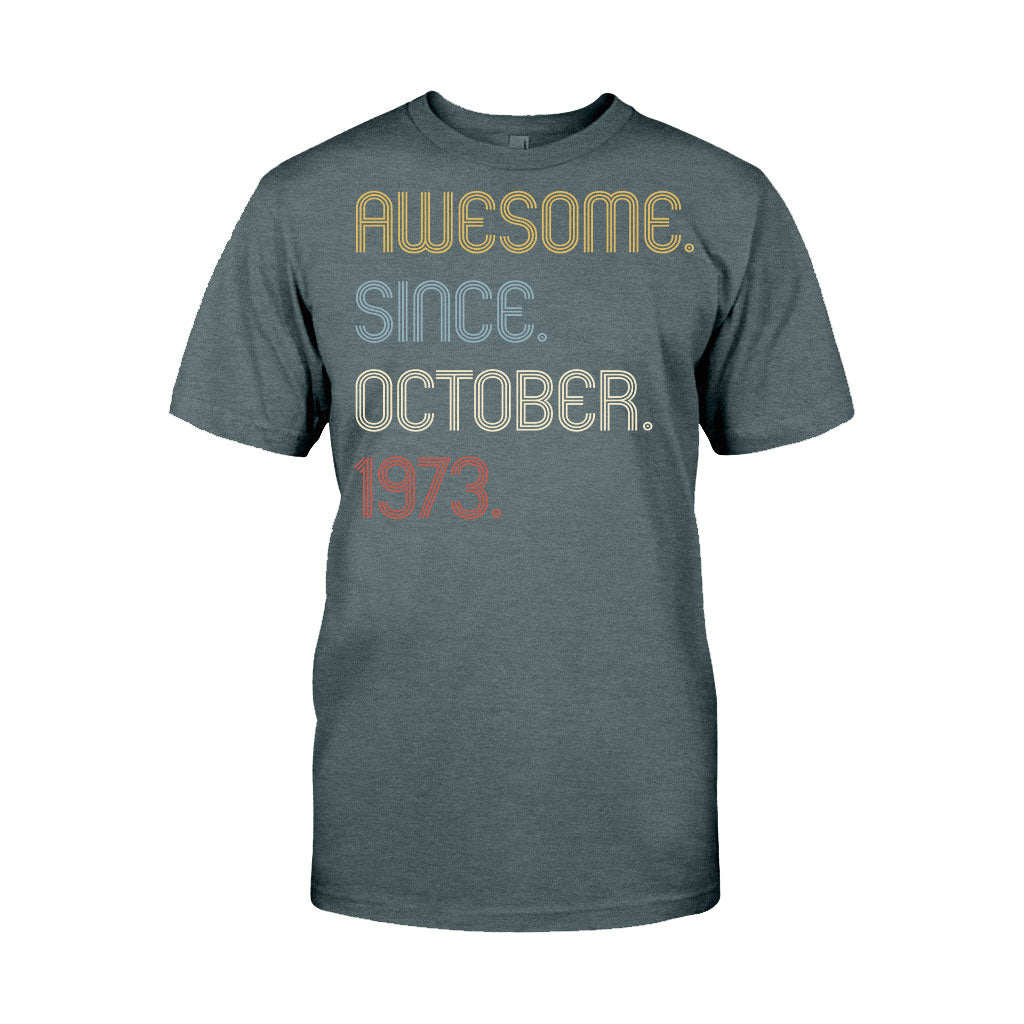 Awesome Since - Personalized Birthday T-shirt And Hoodie