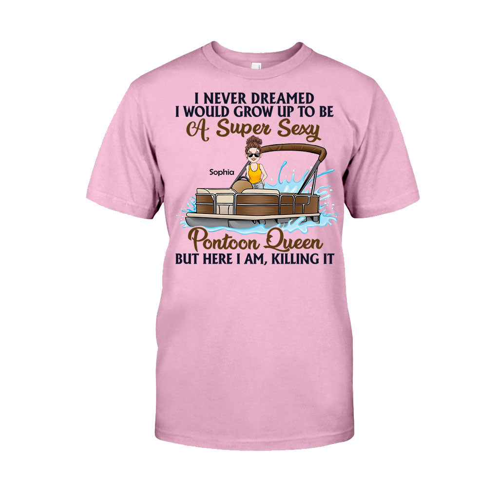 Pontoon Queen – Personalisiertes Pontoon-T-Shirt & Hoodie