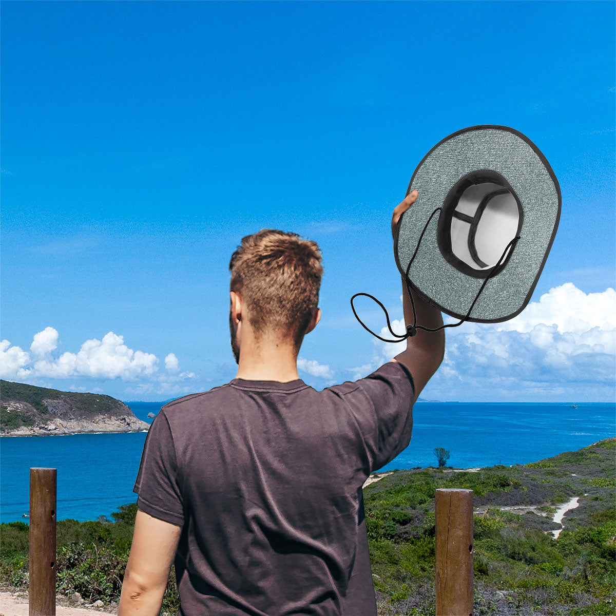 Out Of Breath Hiking Society - Chapeau de brousse de randonnée personnalisé