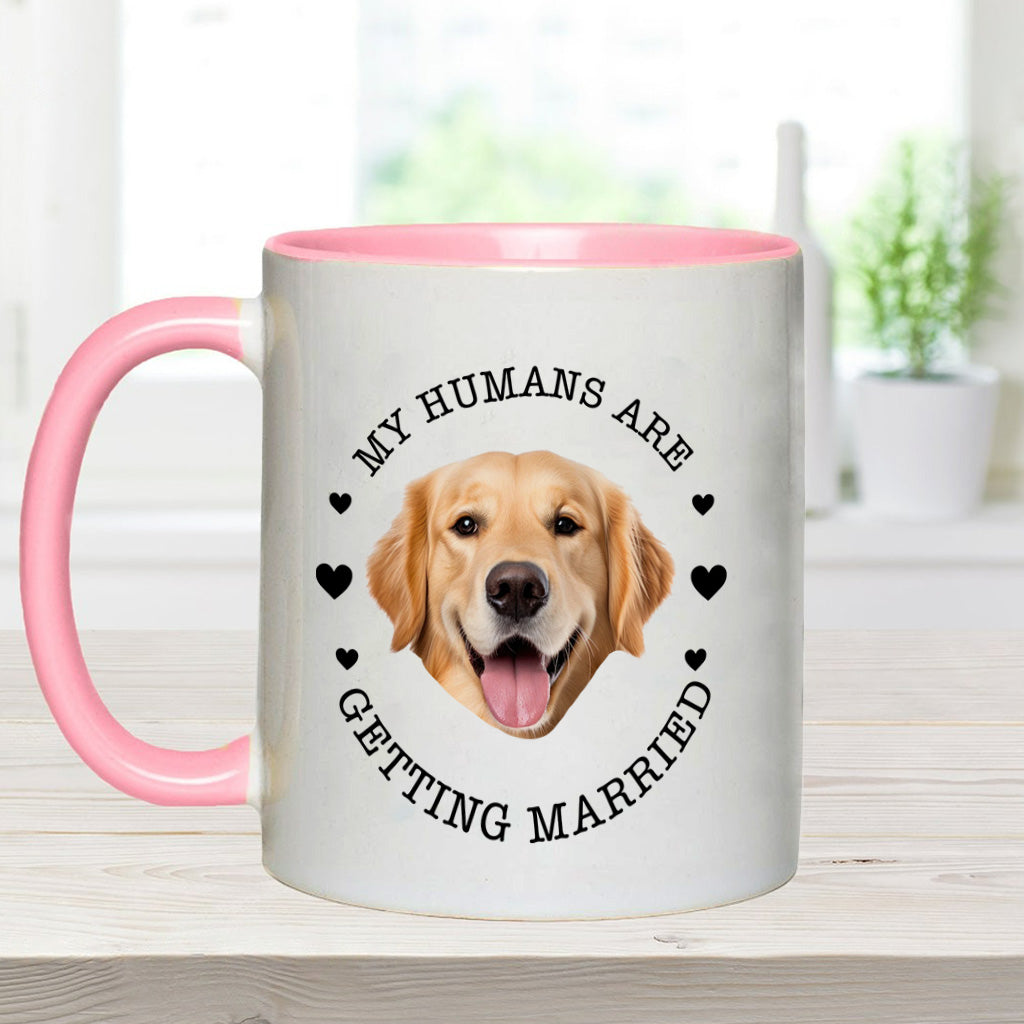 My Humans Are Getting Married Dog Cat - wedding gift for dog lover, cat lover - Personalized Accent Mug
