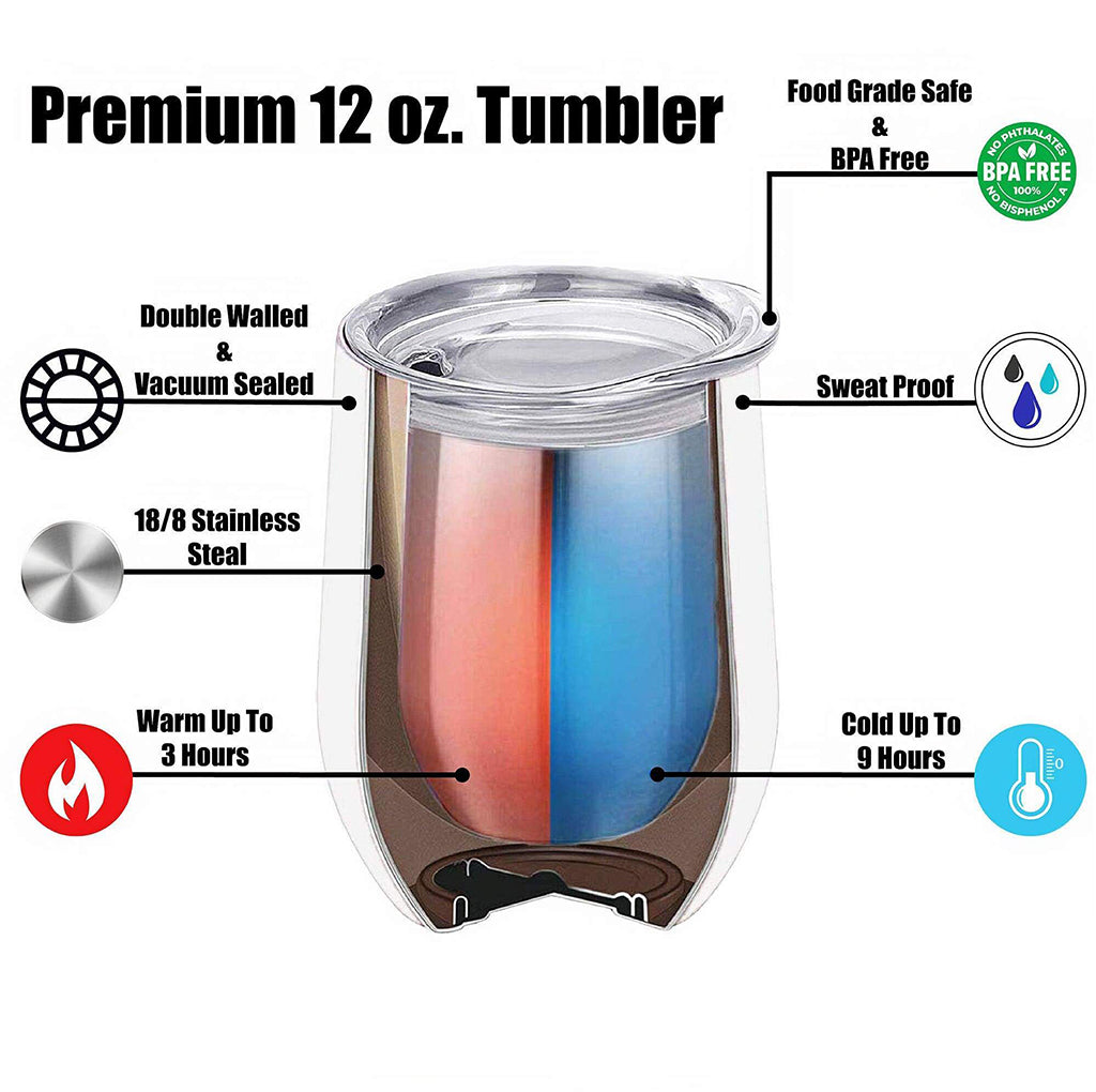 Four Seasons Reading Tracker - Personalized Book Wine Tumbler