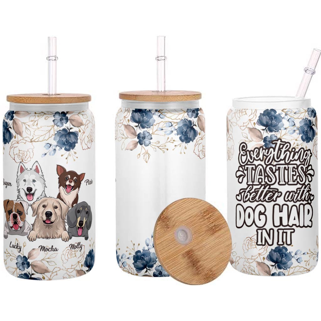 Alles schmeckt besser – Katzengeschenk für Hundeliebhaber – personalisiertes Dosenglas
