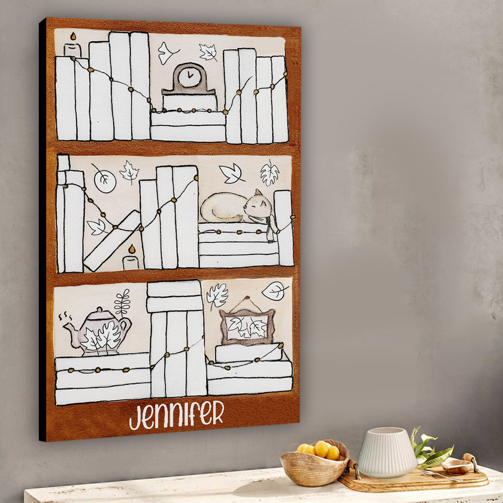 Four Seasons Reading Tracker - Personalized Book Canvas And Poster