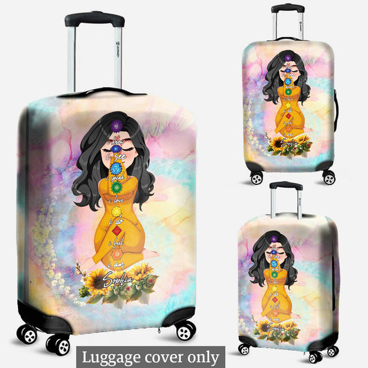 Let That Shit Go - Personalized Yoga Luggage Cover