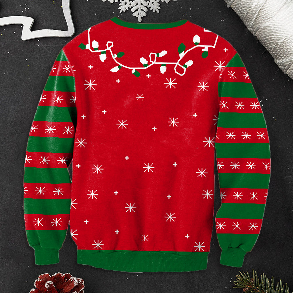 Santa Claws Christmas - Personalized Cat Ugly Sweater