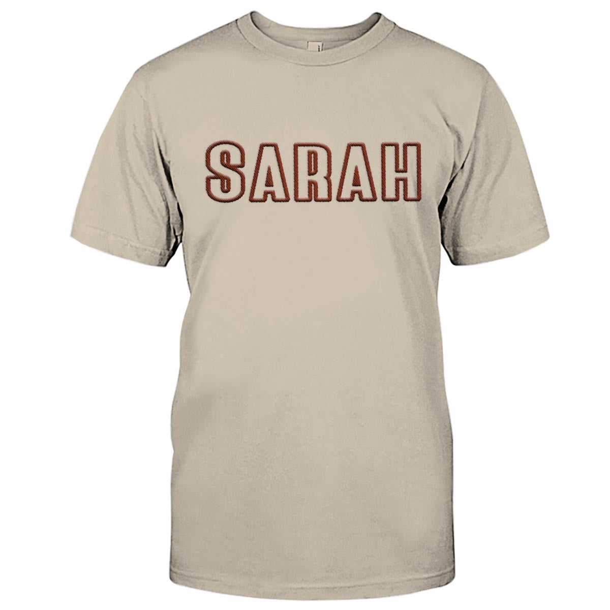 T-shirt brodé personnalisé avec nom pour fille