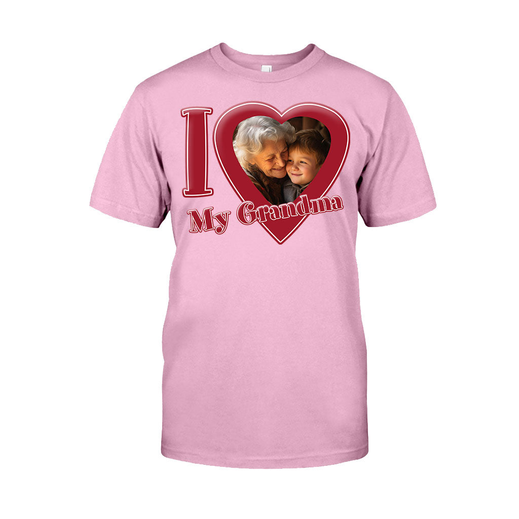 Ich liebe meine Oma/Nana/Mama... - Personalisiertes Oma-T-Shirt und Hoodie