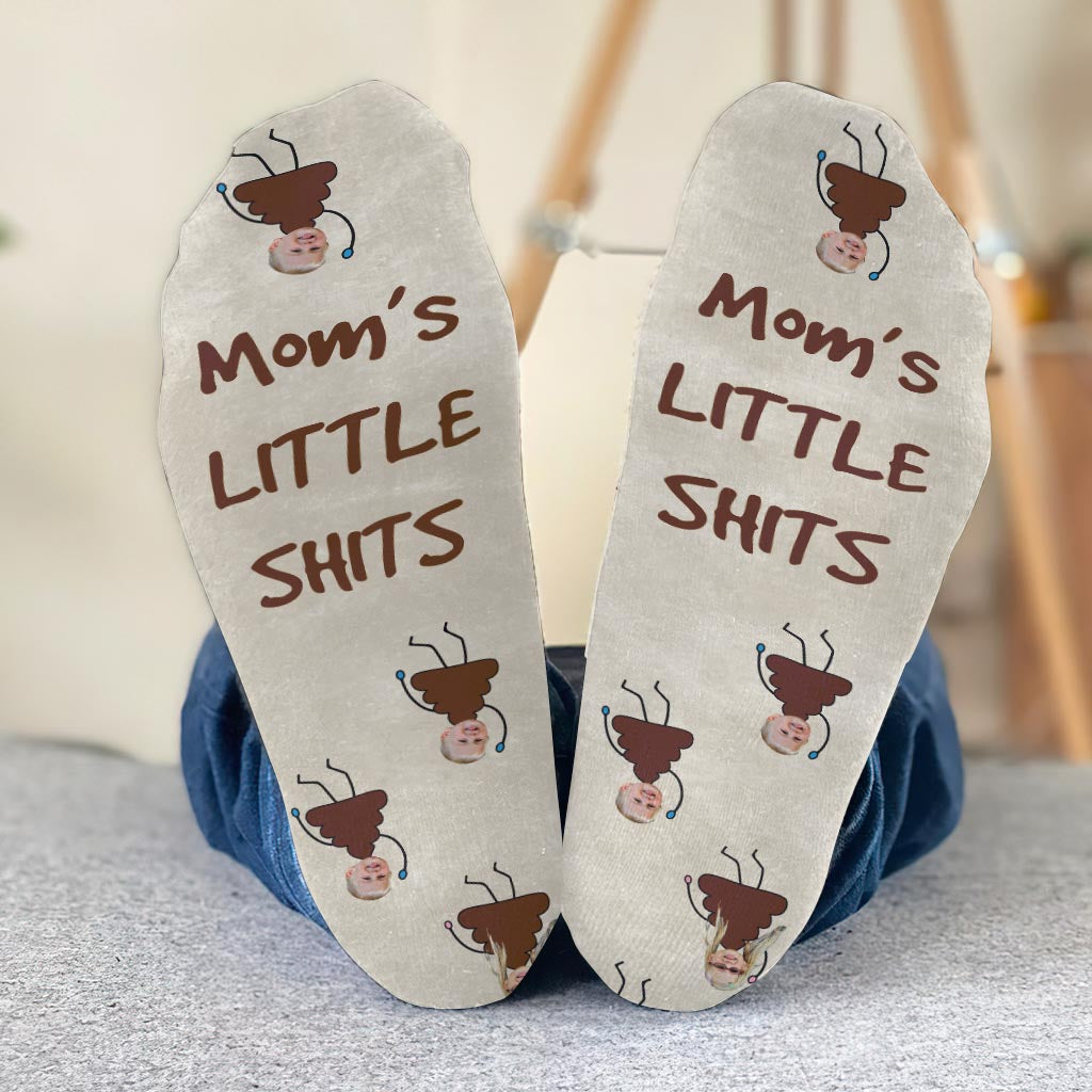 Dad's Little Cuties - Gift for dad, grandpa, mom, uncle, aunt, grandma - Personalized Socks