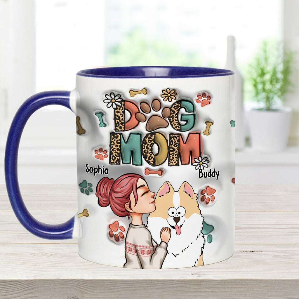Aufblasbare Tasse mit Hunde- und Katzenmotiv – Geschenk für Hunde- und Katzenliebhaber – Personalisierte Tasse