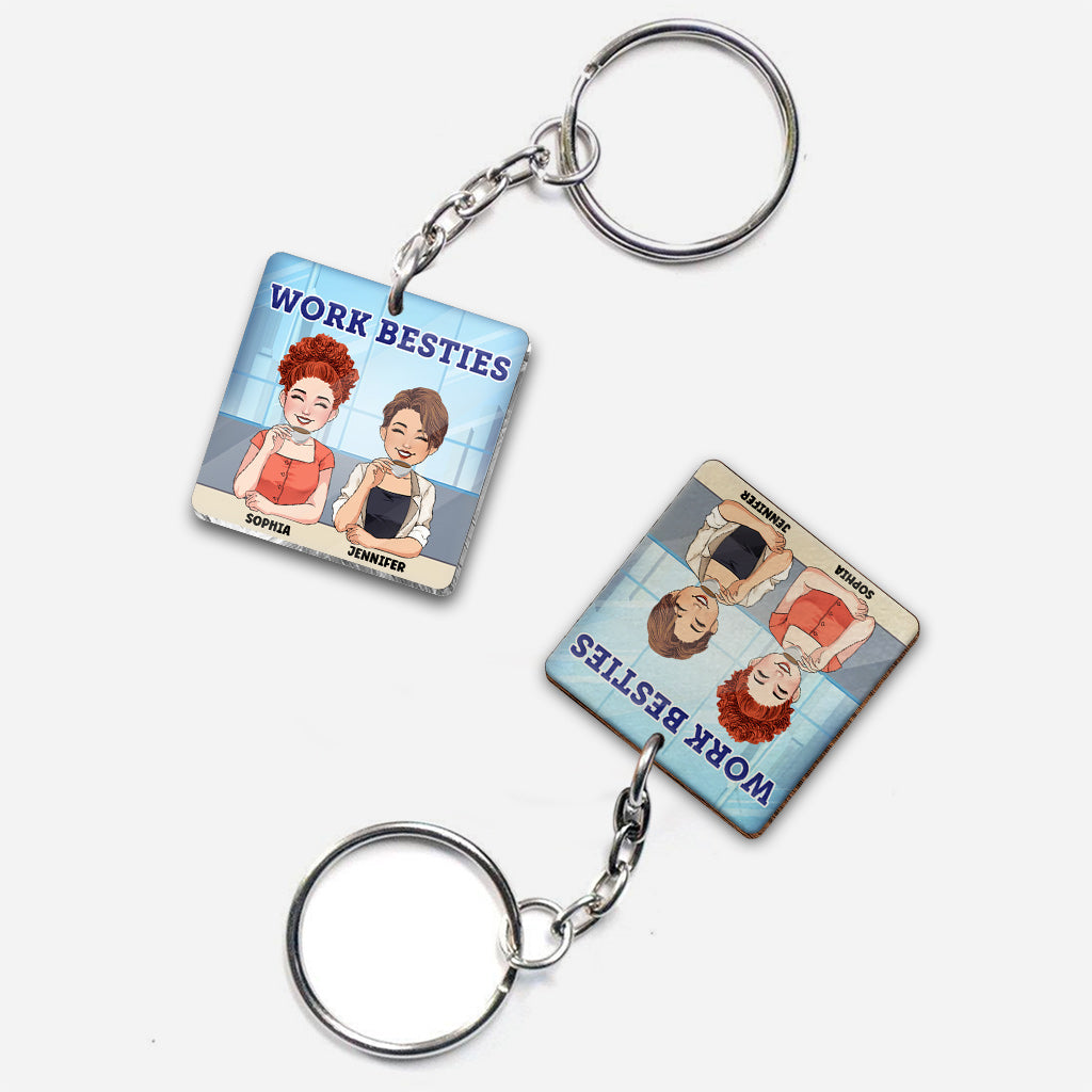Work Bestie - Personalized Colleague Keychain