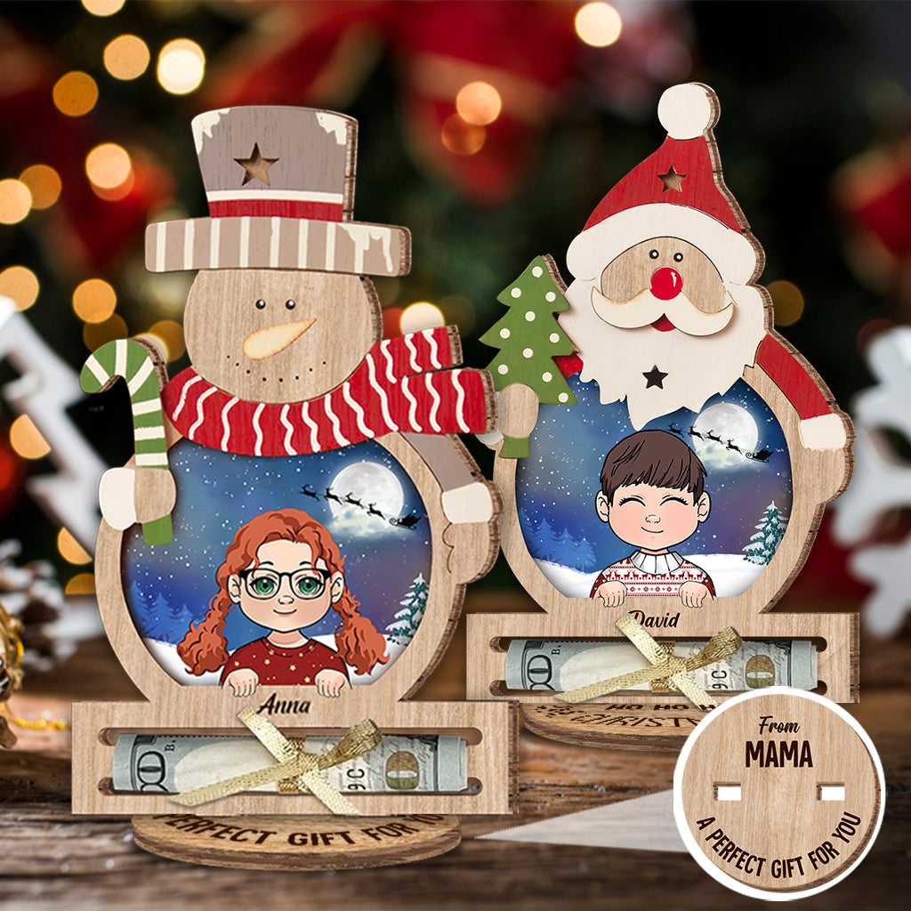 Holiday Present - Personalized Grandma Freestanding Wood Plaque