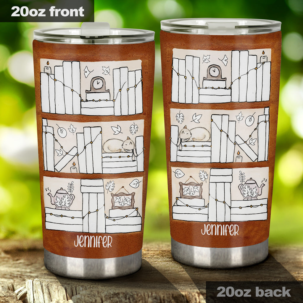 Four Seasons Reading Tracker - Personalized Book Tumbler