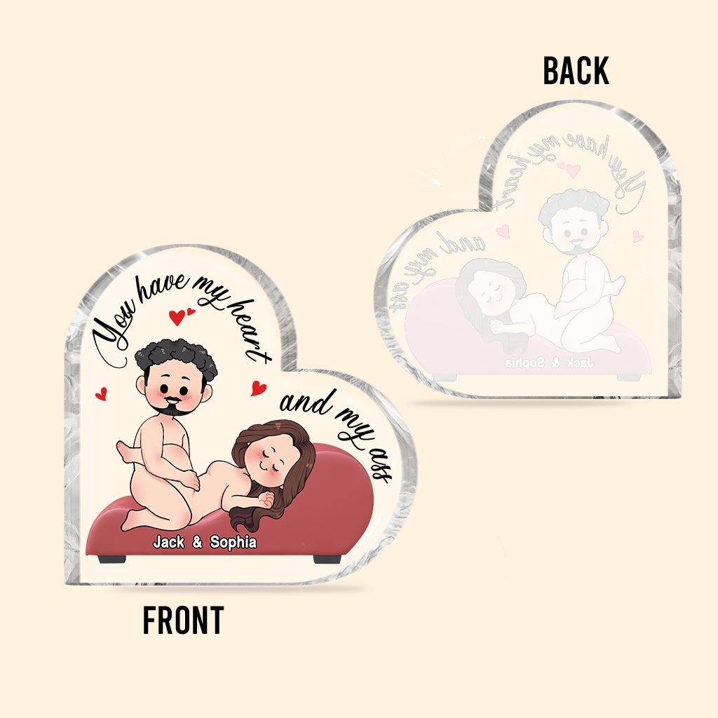 Thank For All The Orgasms - Personalized Couple Custom Shaped Acrylic Plaque