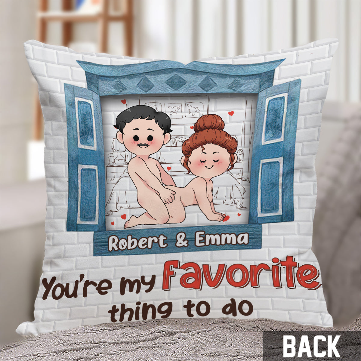 You’re My Favorite - Personalized Couple Throw Pillow