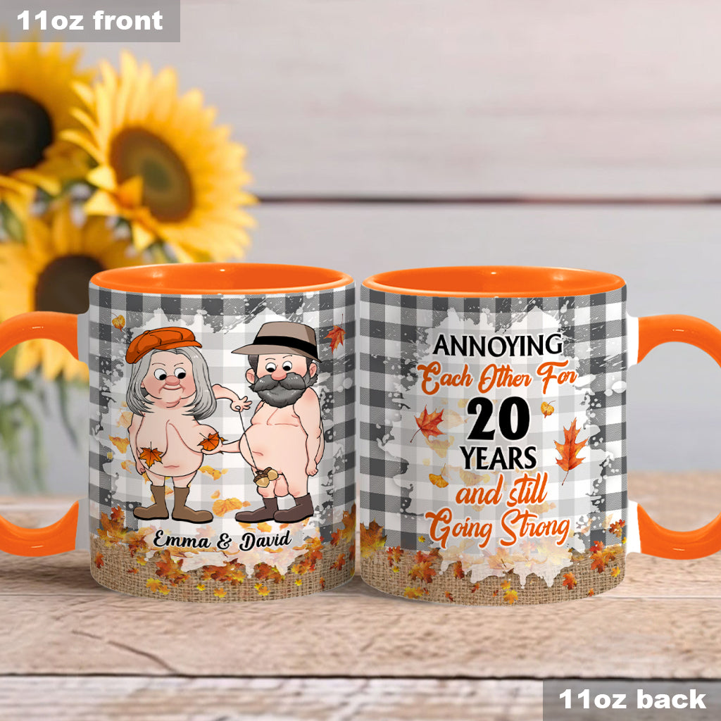 Annoying Each Other - Personalized Couple Accent Mug