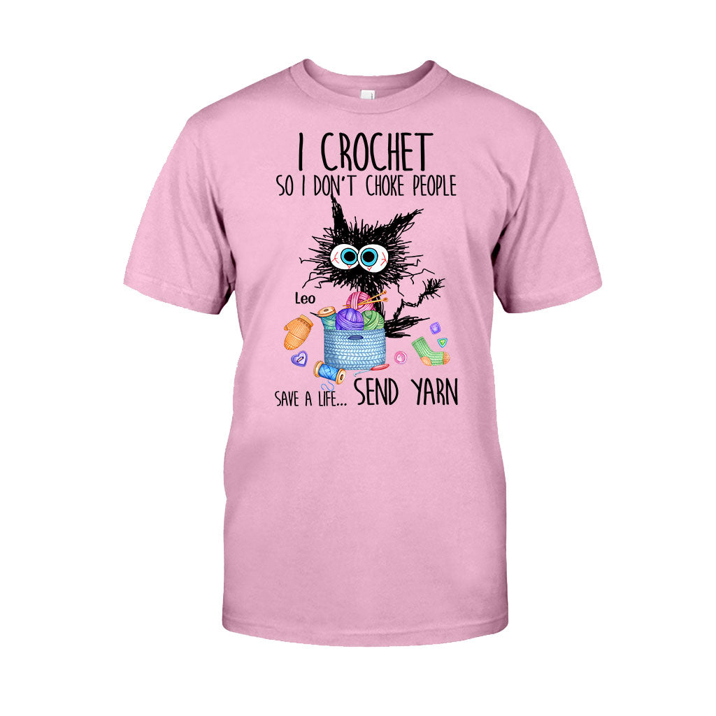 Je fais du crochet pour ne pas étrangler les gens - T-shirt et sweat à capuche personnalisés pour crocheteurs