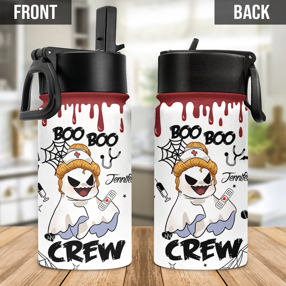 Boo Boo Crew - Personalized Nurse Kids Water Bottle
