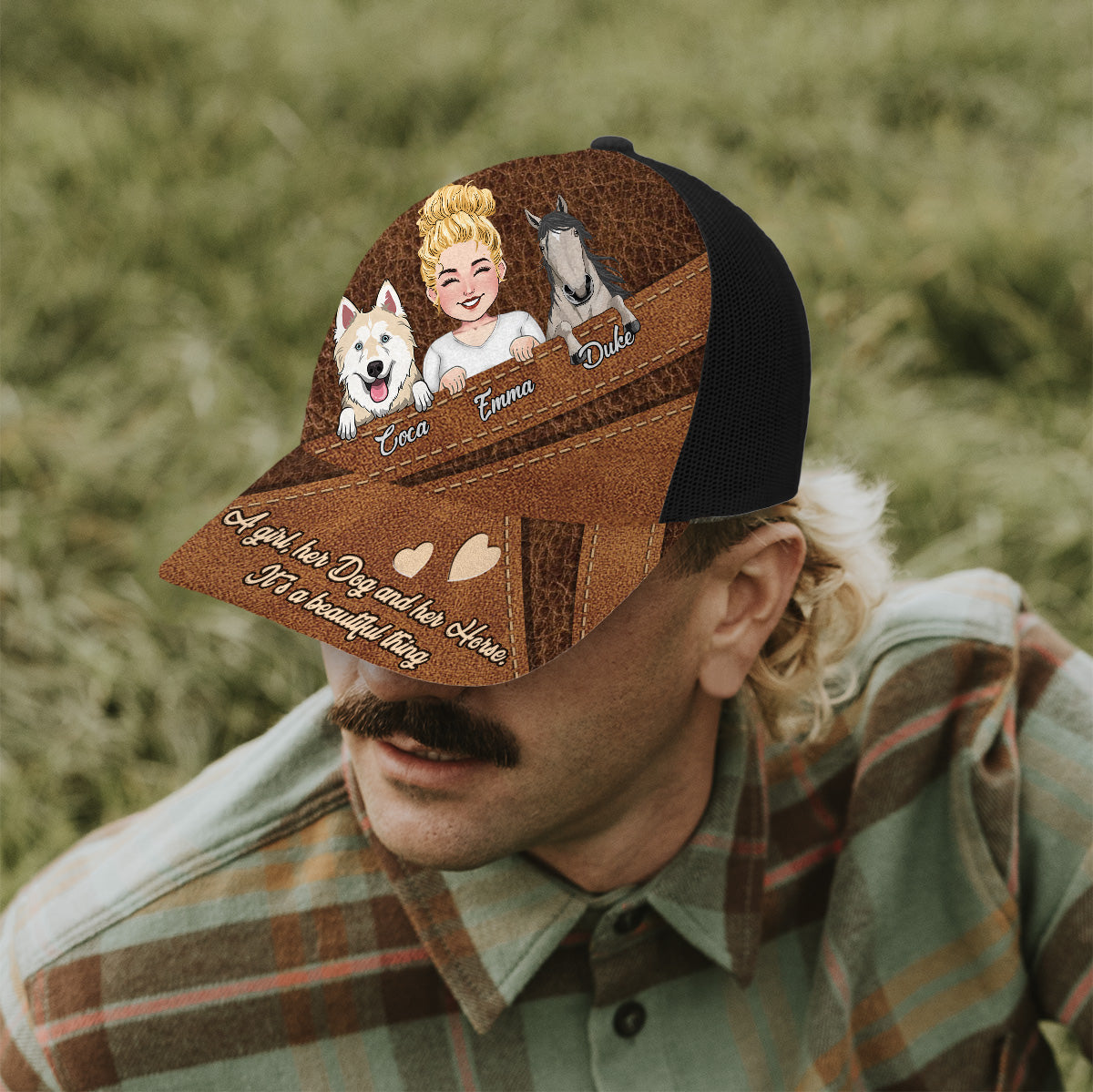 What A Beautiful Thing - Personalized Horse Trucker Hat