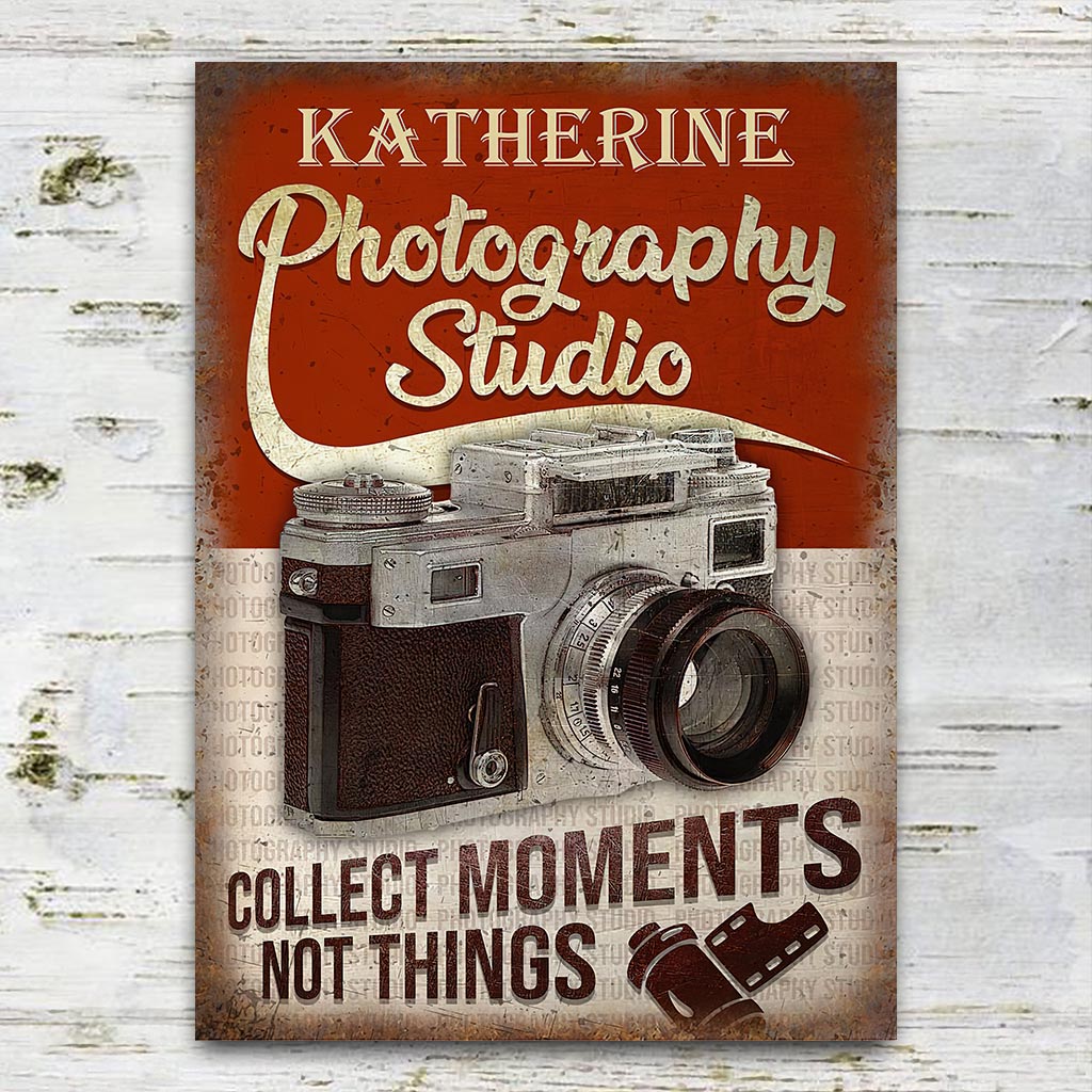 Photography Studio - Personalized Photography Rectangle Metal Sign