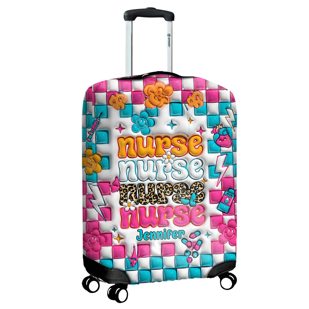 Nurse Life - Personalized Nurse Luggage Cover