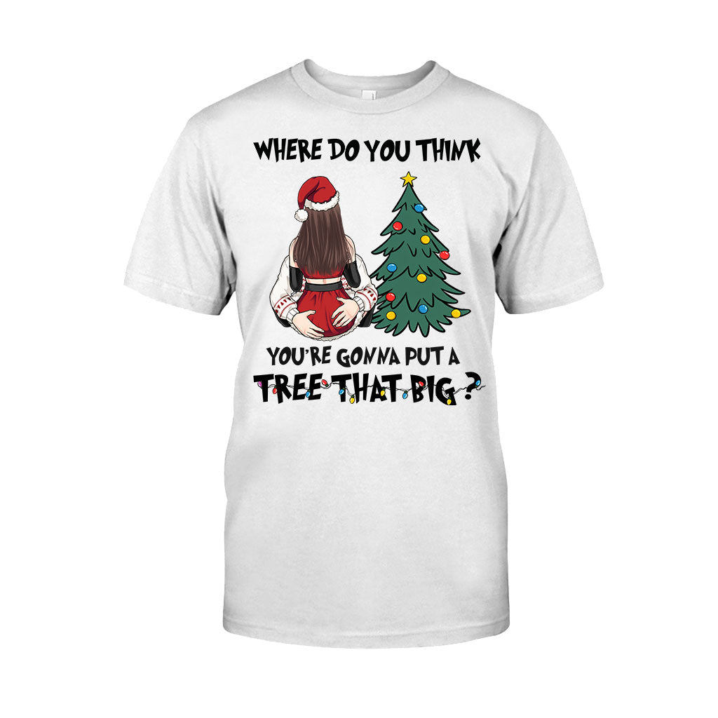 Bend Over I'll Show You Where To Put That Big Tree - Personalized Couple T-shirt And Hoodie
