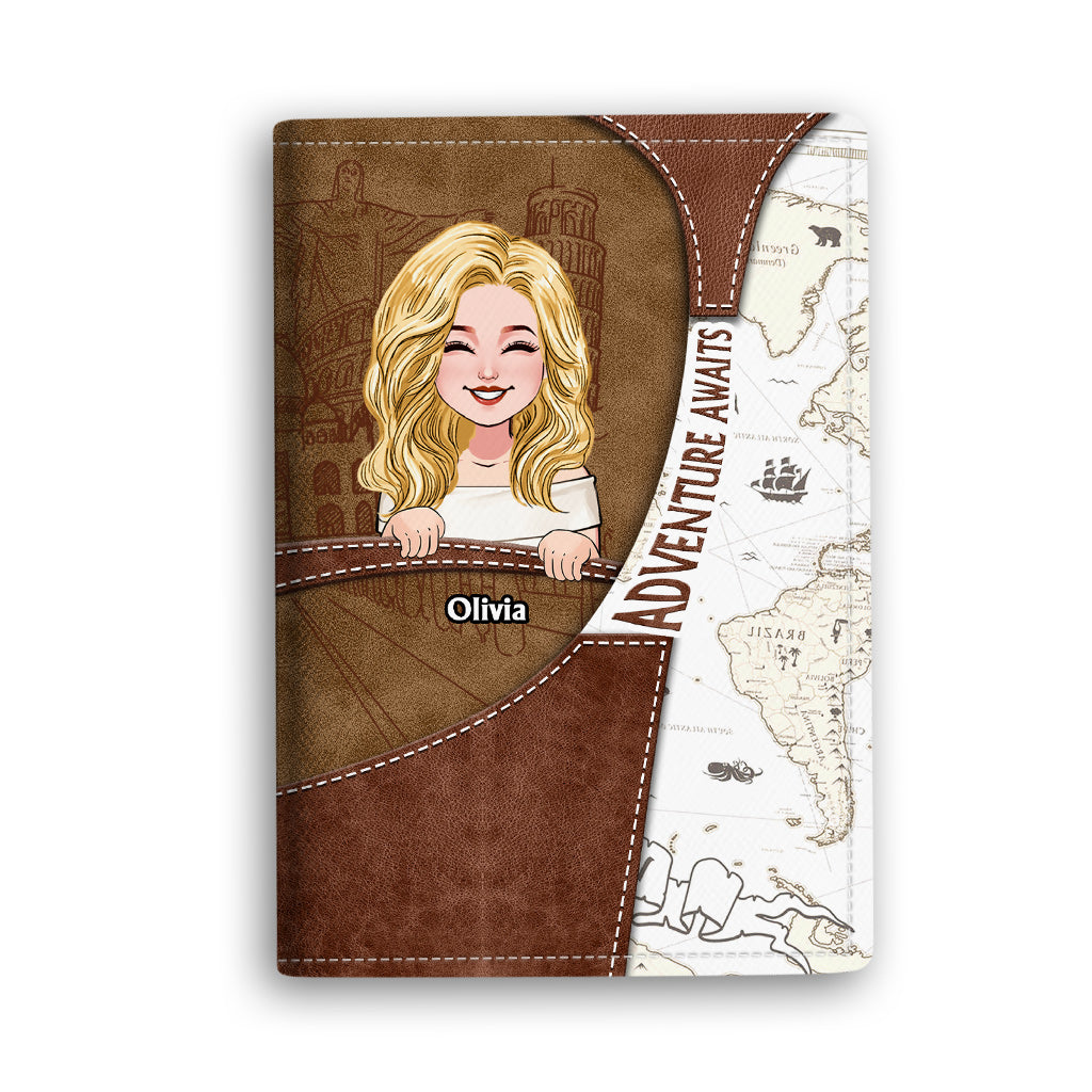 Adventure Awaits - Personalized Travelling Passport Holder