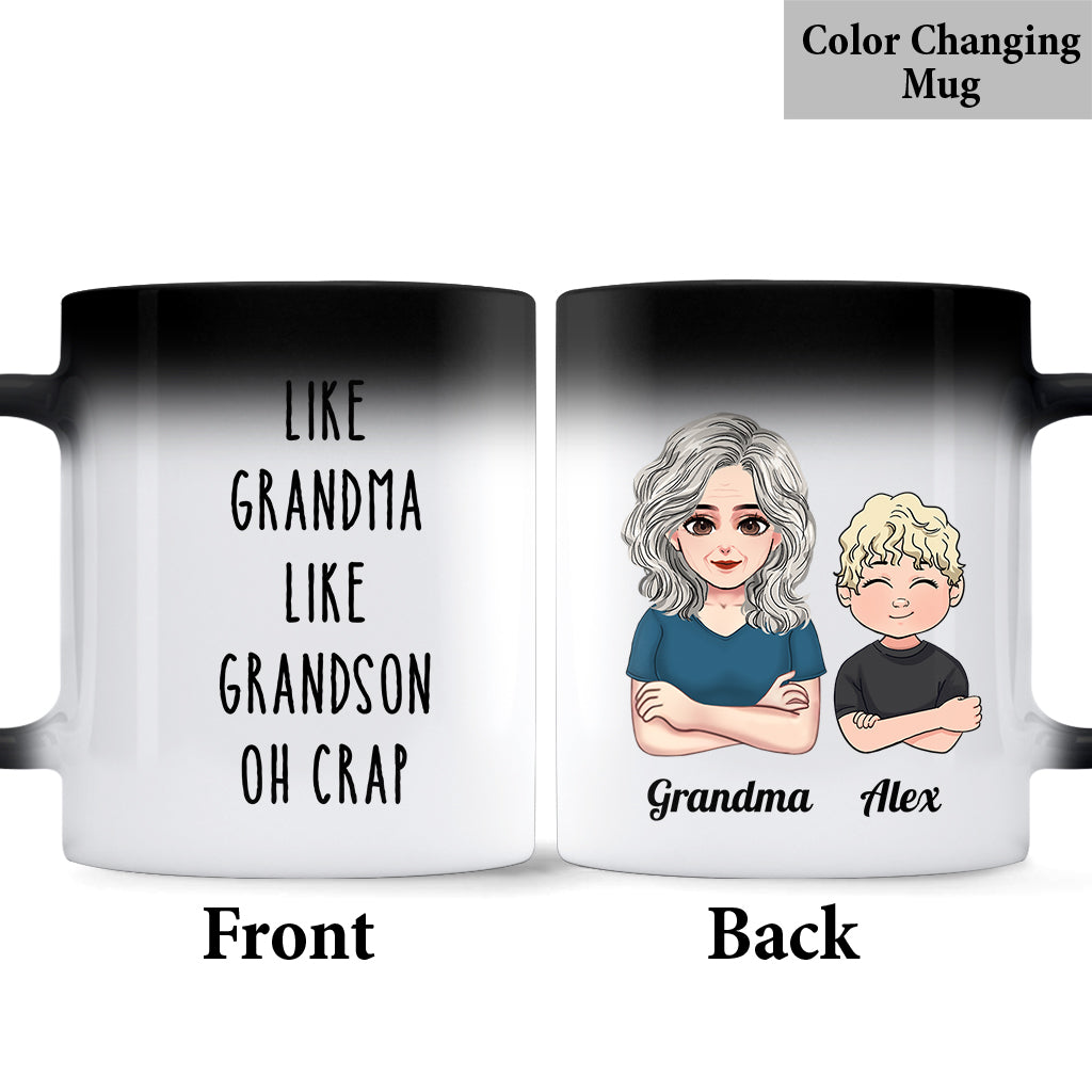 Telle mère, telle fille… Oh mince ! – Cadeau familial pour tante, maman, grand-mère – Mug personnalisé