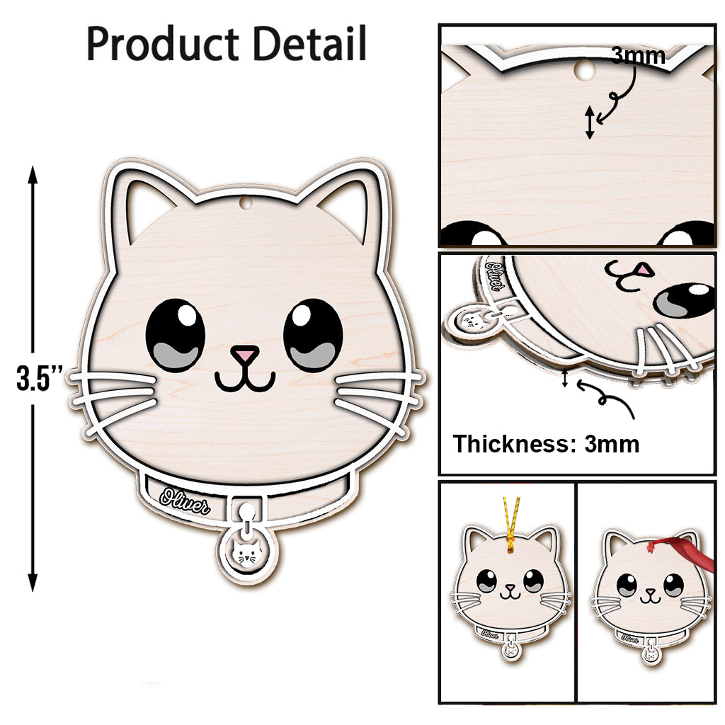 Meowy Christmas - Personalized Cat Ornament