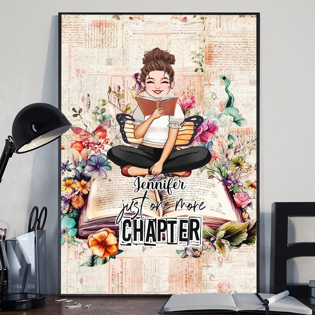 Just One More Chapter - Personalized Book Canvas And Poster