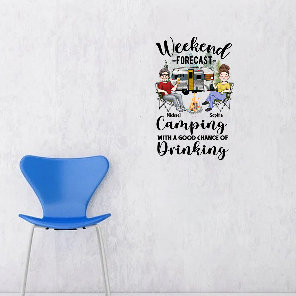 Weekend Forecast - Personalized Camping Decal Full