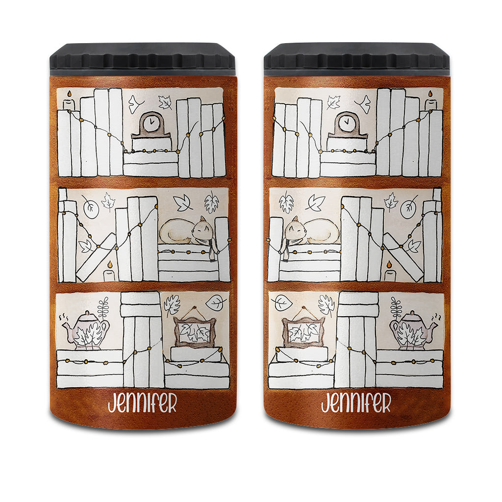 Four Seasons Reading Tracker - Personalized Book Can Cooler