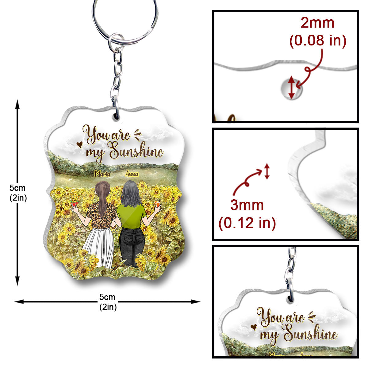 Bestie Forever - Bestie gift for sister - Personalized Keychain