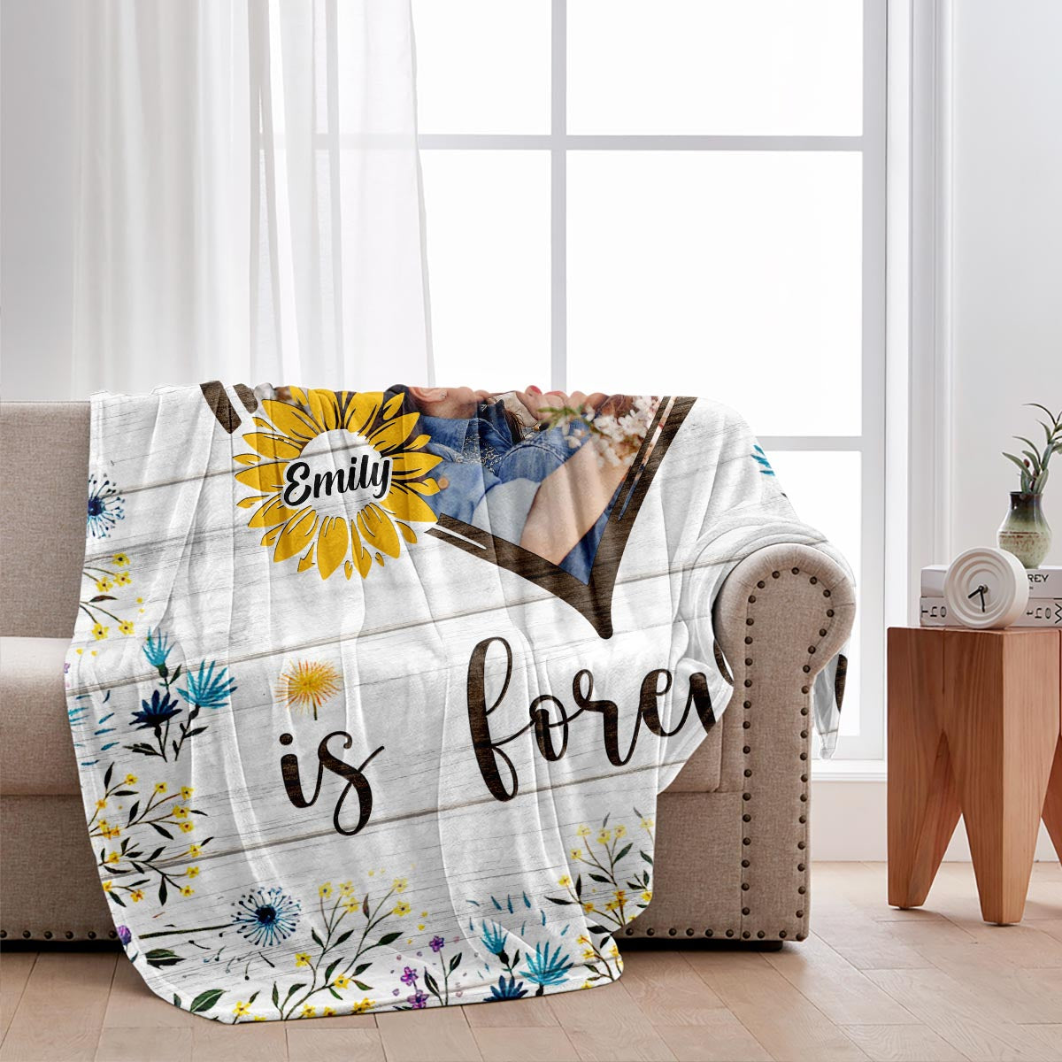 If We Had A Flower - Personalized Mother Blanket