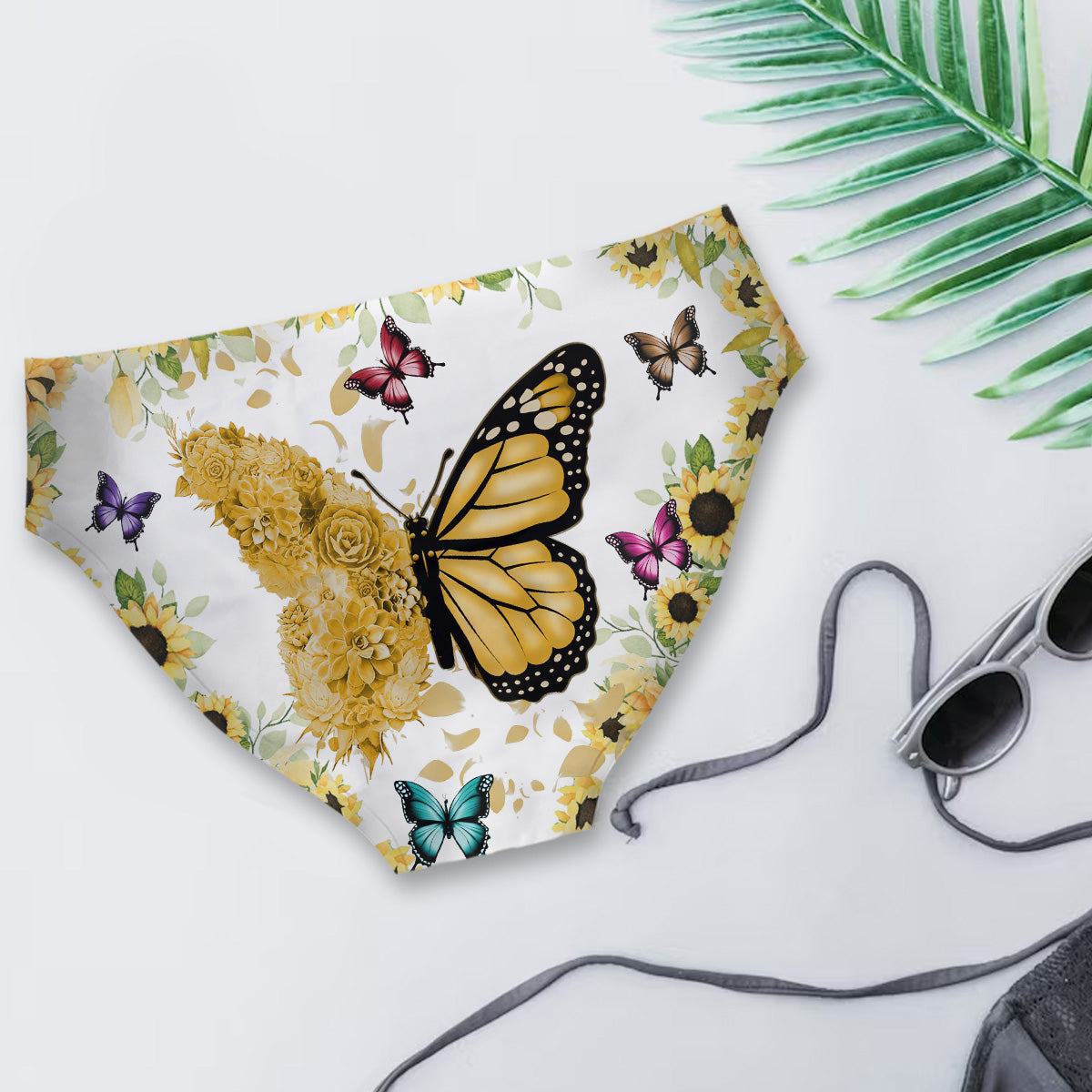 You Give Me Butterflies In My Vagina - Personalized Couple Women Briefs