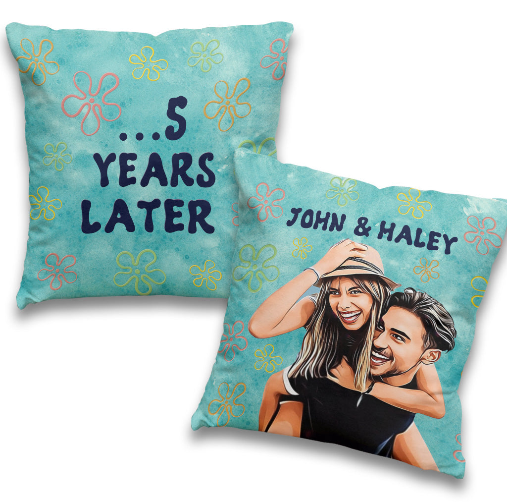 Years Later - Personalized Couple Throw Pillow