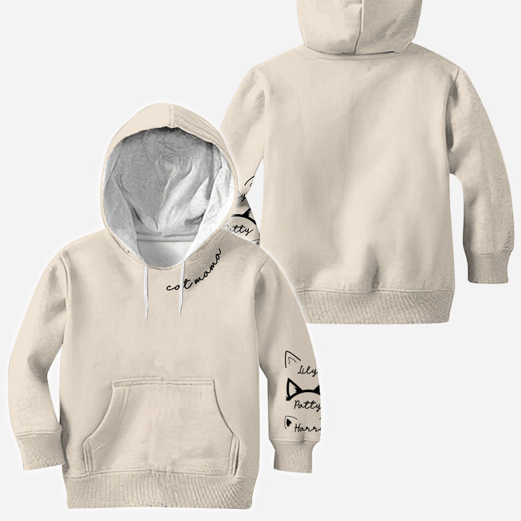 Katzenmama - Personalisiertes T-Shirt mit Katzenmotiv